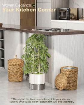 BLUEWEST versatile basket for trash, laundry, or storage.
