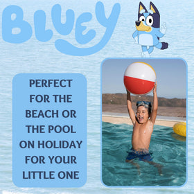 Bluey hooded towel hood logo detail, official licensed design