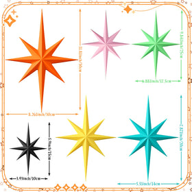 Blulu 3D printed star sculptures offer durable, dust-resistant wall accents.