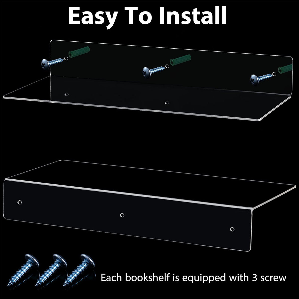 Blulu wall shelf showcasing cosmetics and plants for easy access