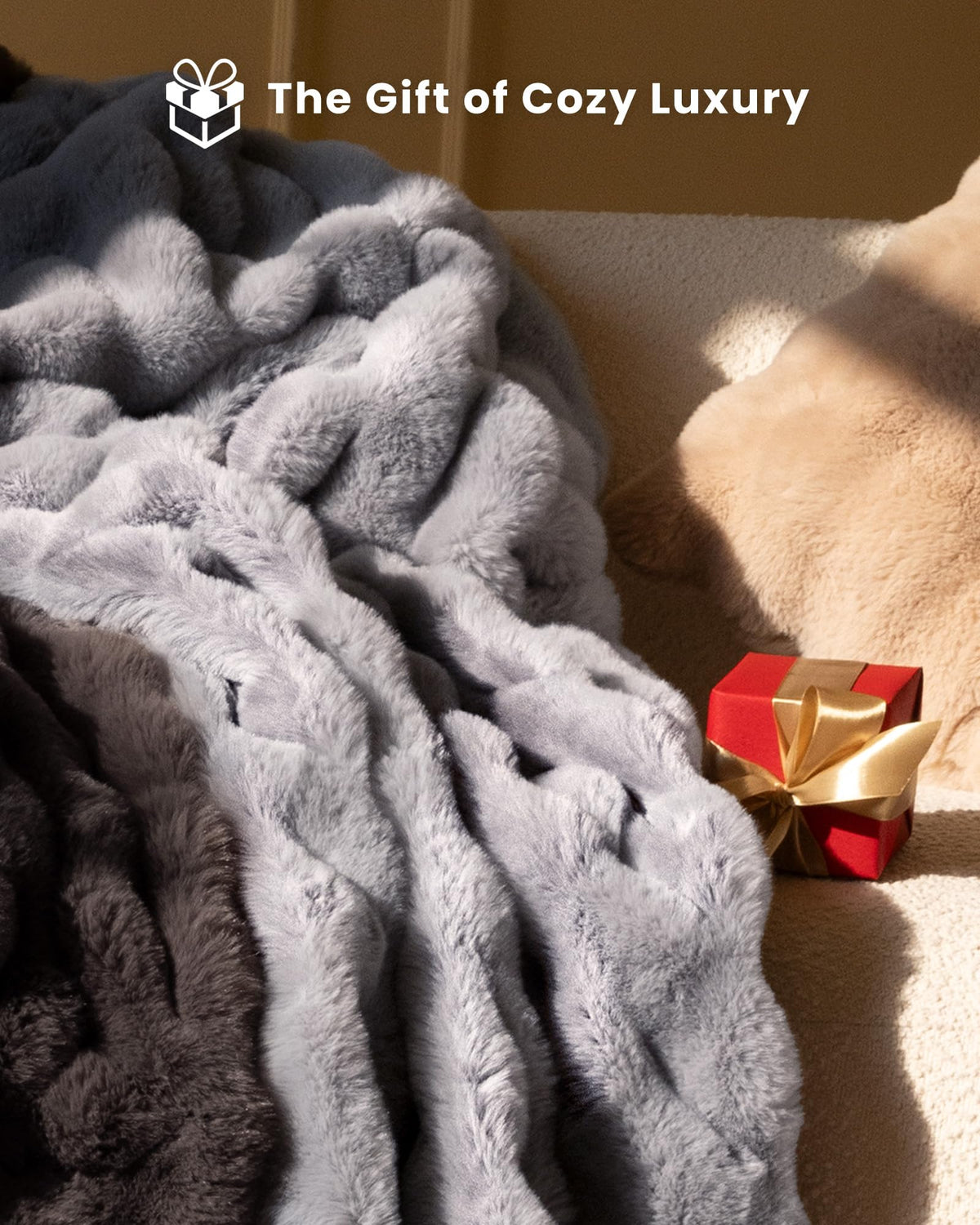 Decorative couch blanket adds style and warmth to living spaces
