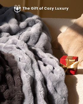 Decorative couch blanket adds style and warmth to living spaces