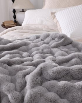 Easy-care machine washable feature preserves softness