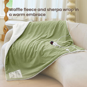 blunique heated blanket uses fast heating technology for cozy evenings