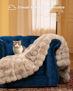 Blunique High-low wave design adds stylish texture to any living space.
