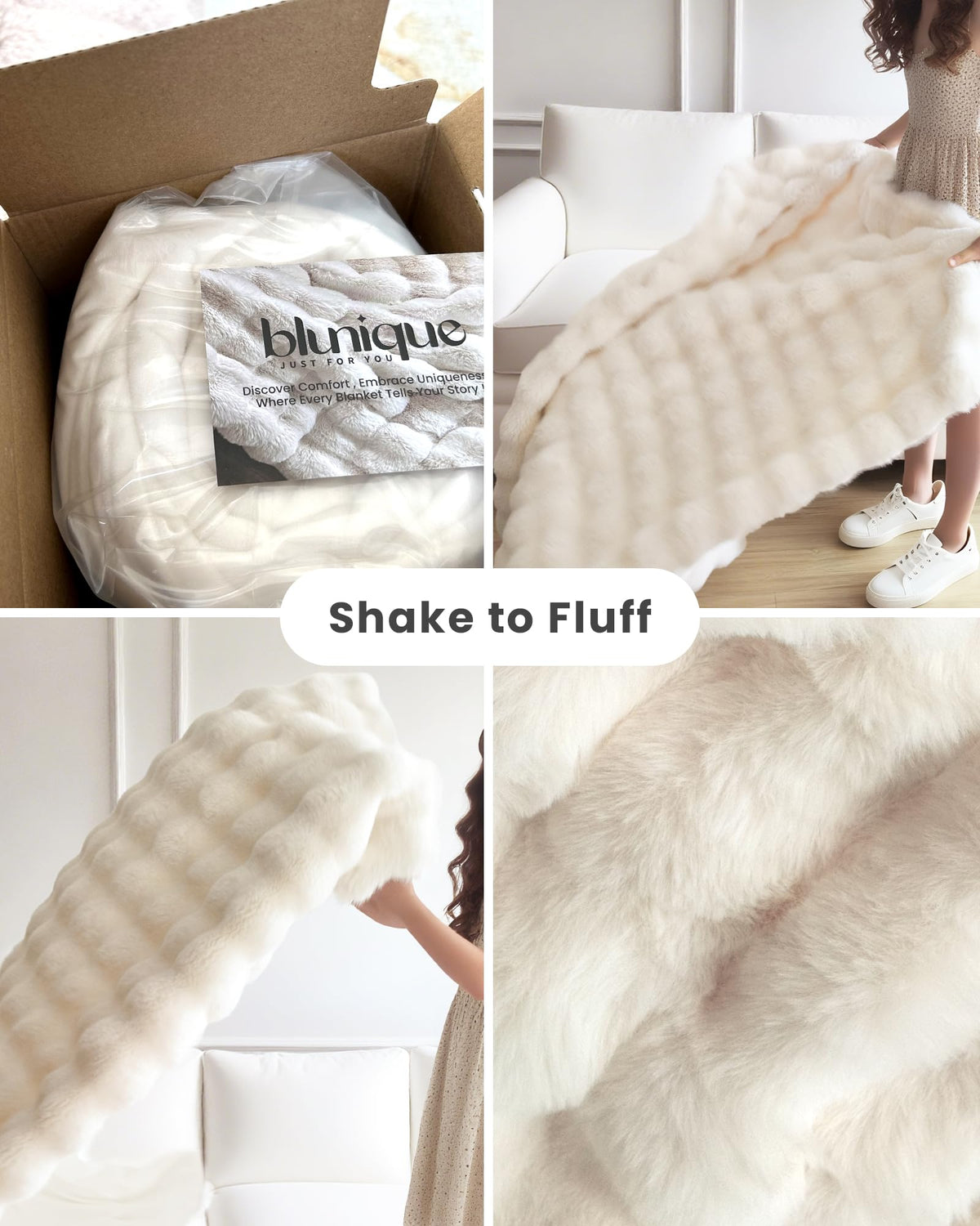 blunique oversized 60x80 inch throw ideal for couch or bed