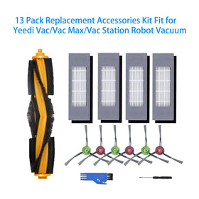 BLUTENET side brushes for Yeedi Vac, sweep dust and hair thoroughly