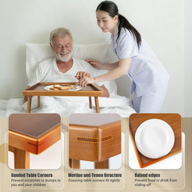 Bmboryxa tray is easy to wipe clean with a damp cloth.