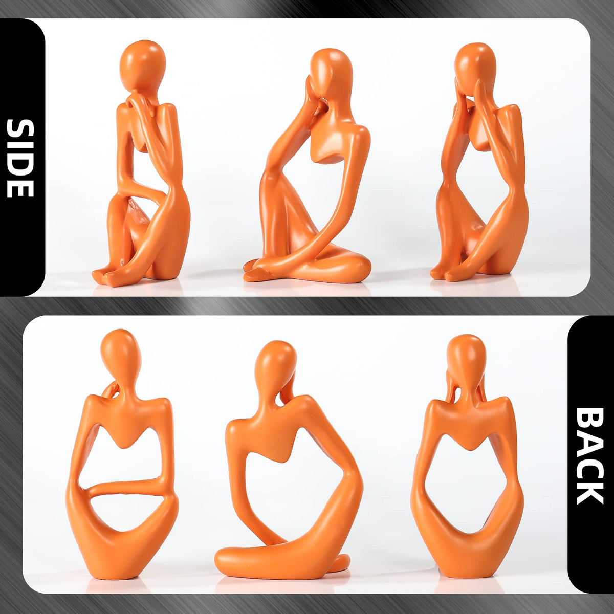 BMLCGJ abstract thinker statue adds modern charm to living room.