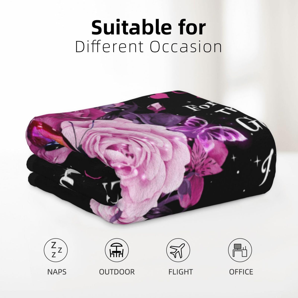 BMPUDERY 60x50 inches throw blanket; lightweight warmth for sofa and bed.