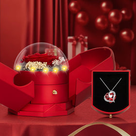 BNWXOY rose gift box includes a customizable greeting card for personal messages.