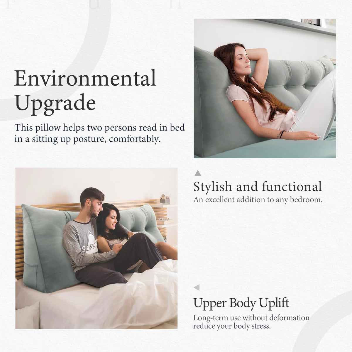 BNCKTRD backrest on couch or daybed offers relaxed seating.