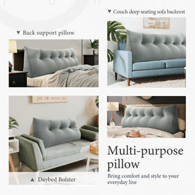 BNCKTRD durable stitching showcases long-lasting headboard pillow quality.