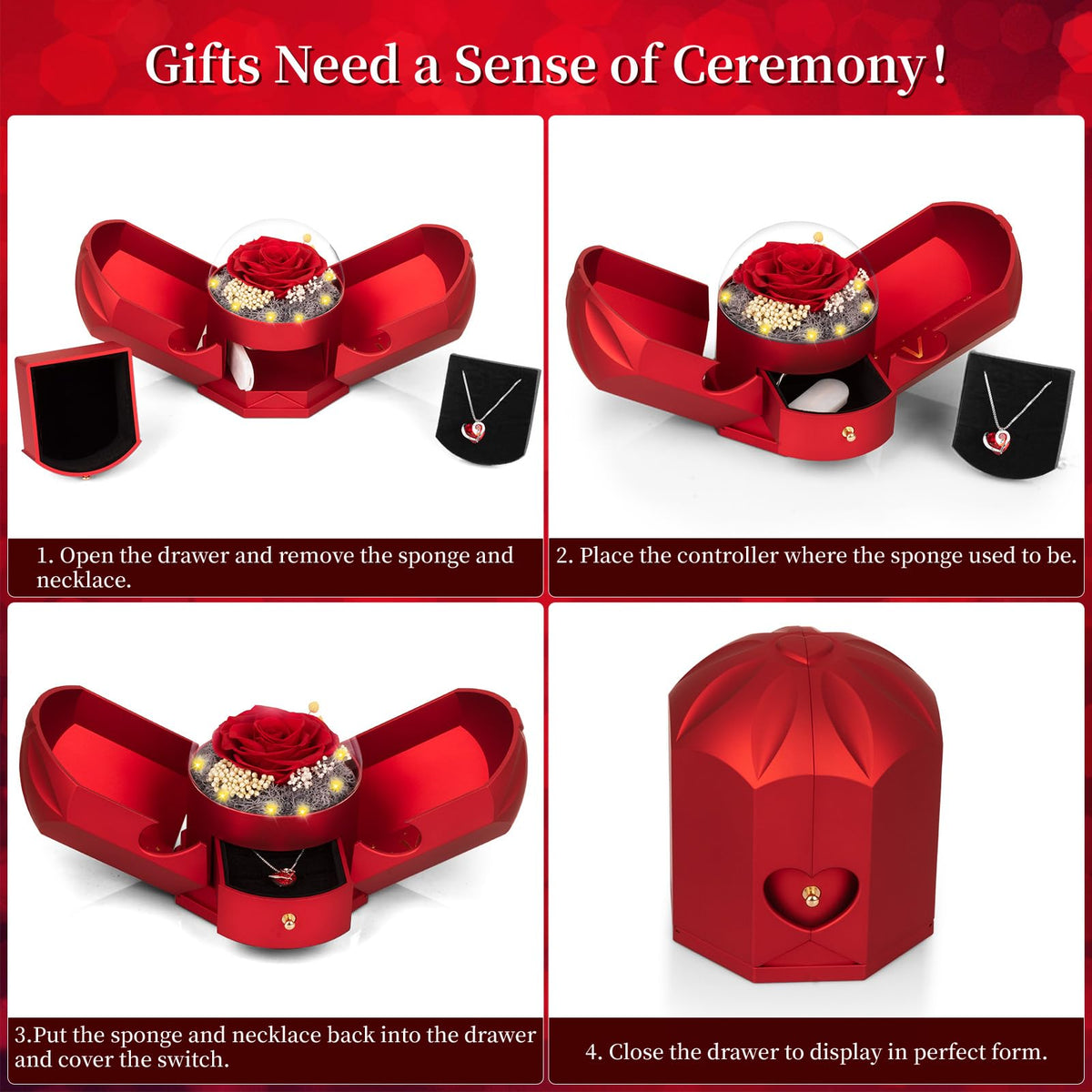 BNWXOY gift box can be a romantic centerpiece in a room.