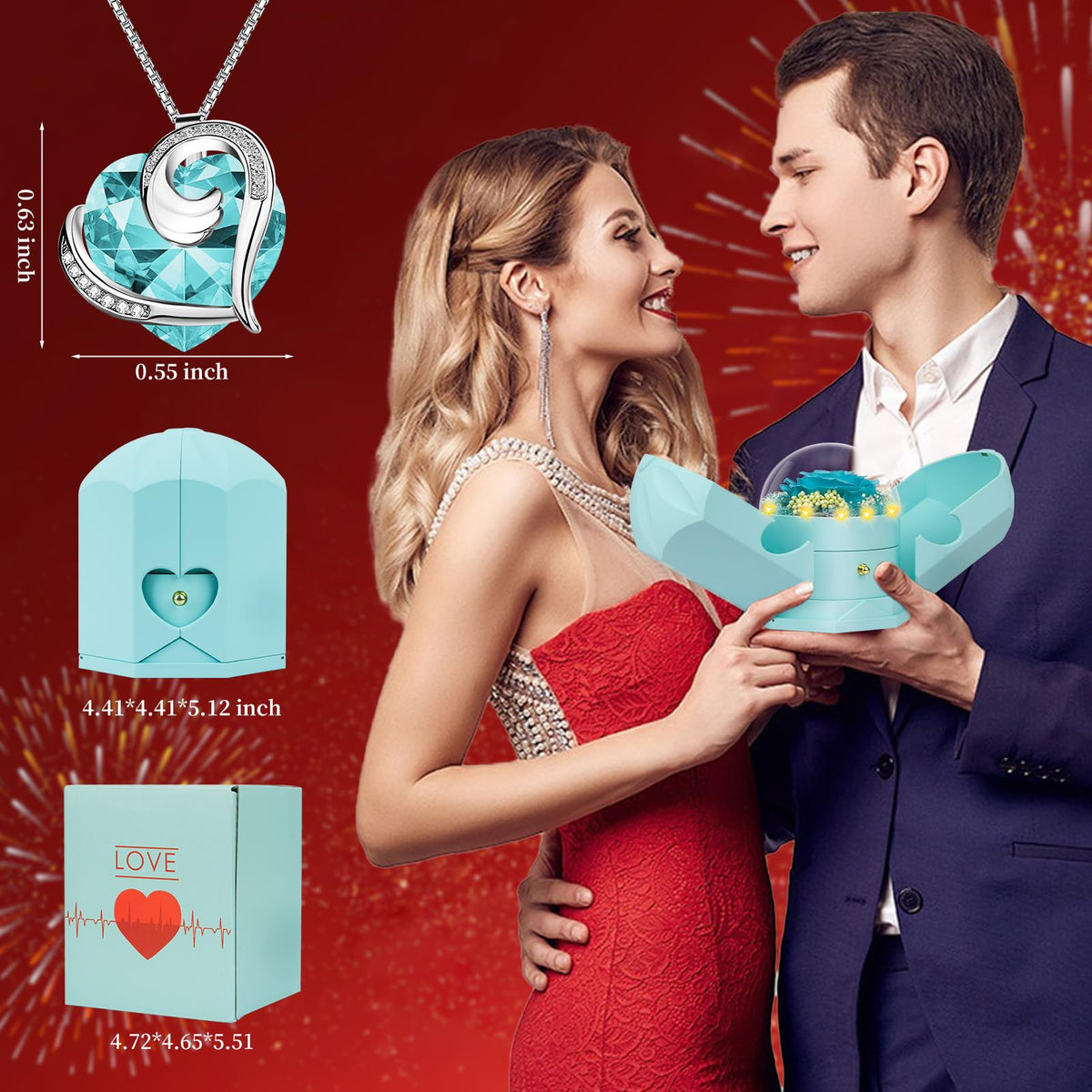 BNWXOY luxury rose box ornament suitable for display