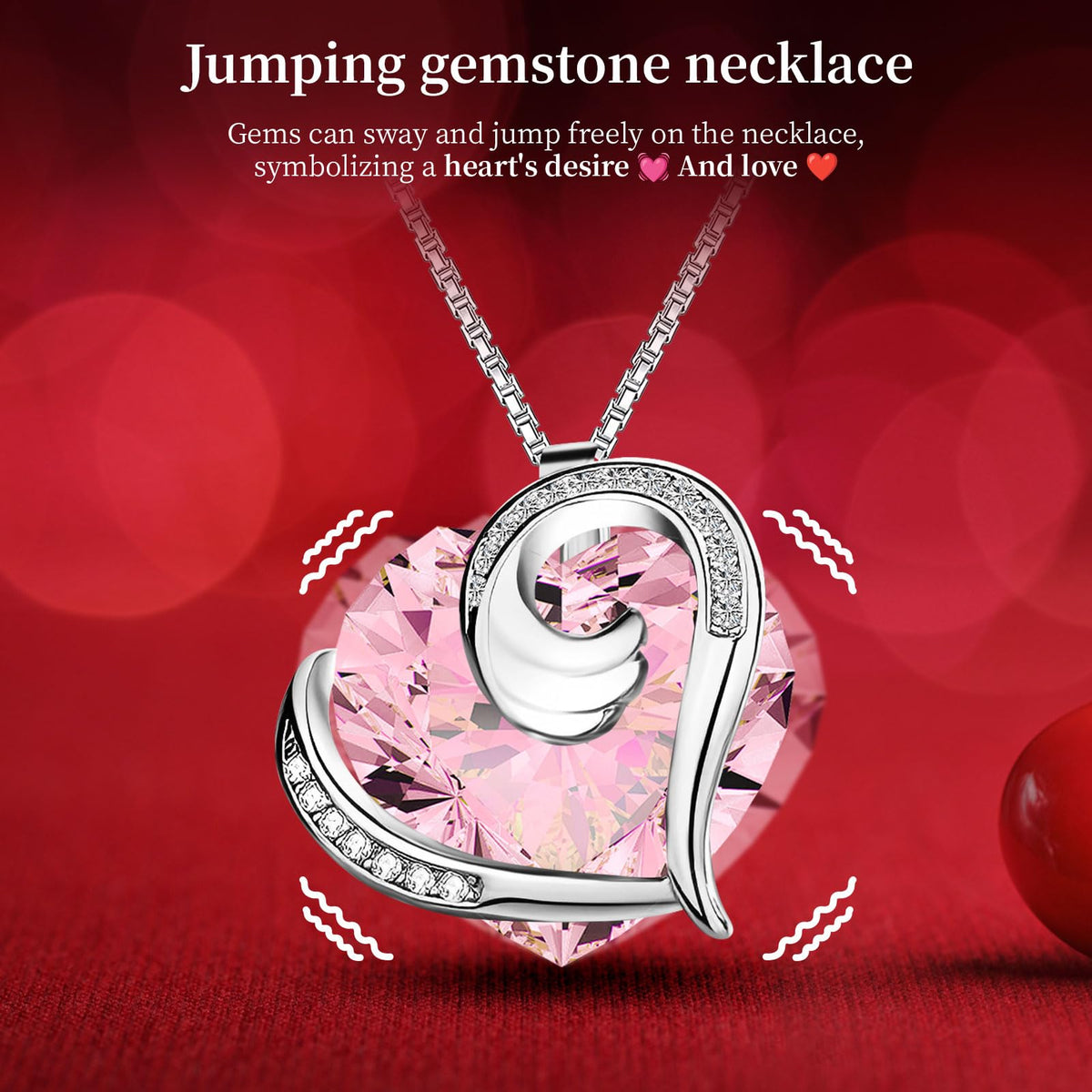 BNWXOY romantic rose palace with necklace; creates a memorable gifting moment