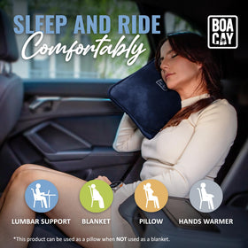 BOACAY compact blanket stays ready for airports and camping adventures