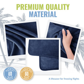 BOACAY micro plush warmth supports comfort during road trips and flights
