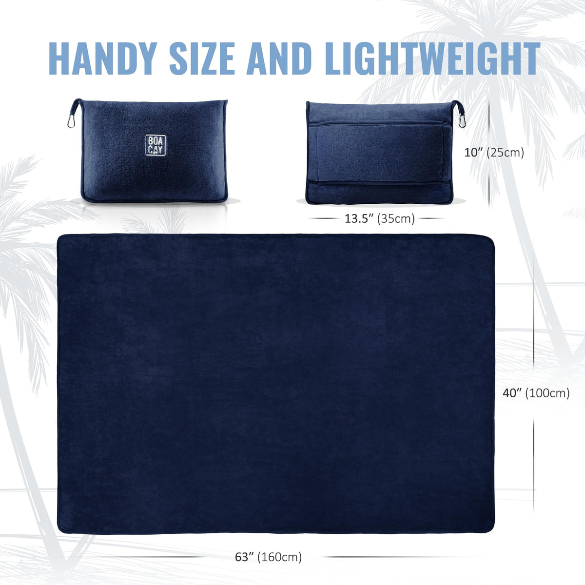 BOACAY cozy shed-free blanket suits sofa and travel alike