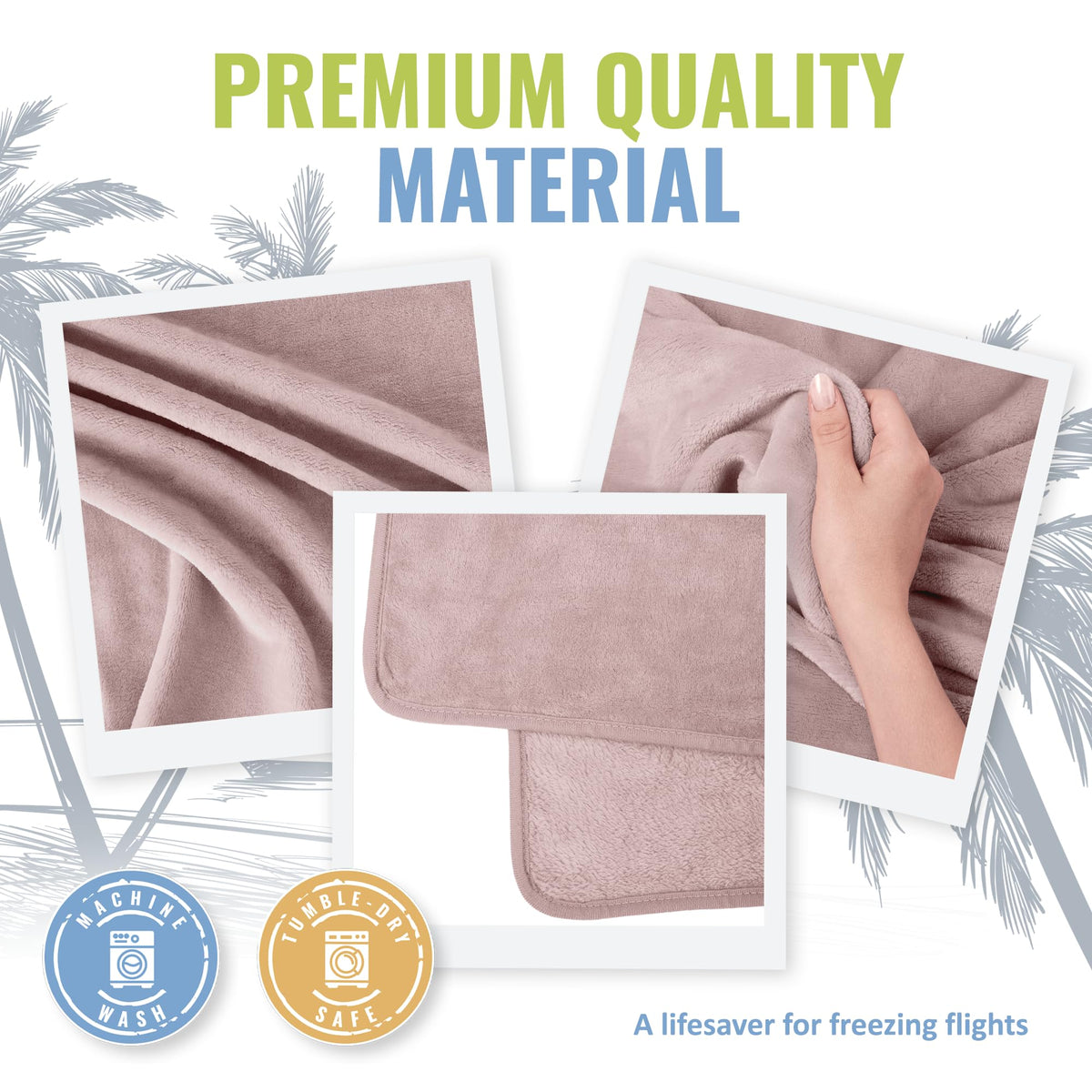 BOACAY micro-plush warmth for camping or relaxing on the sofa.