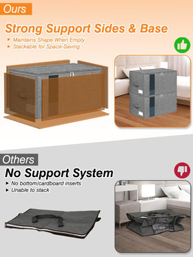 boailydi 60L bag with bottom panel for stable stacking