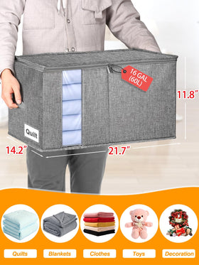 boailydi blanket storage bag with clear window for quick checks