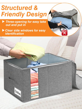 boailydi 60L storage bag featuring reinforced handles for easy carrying