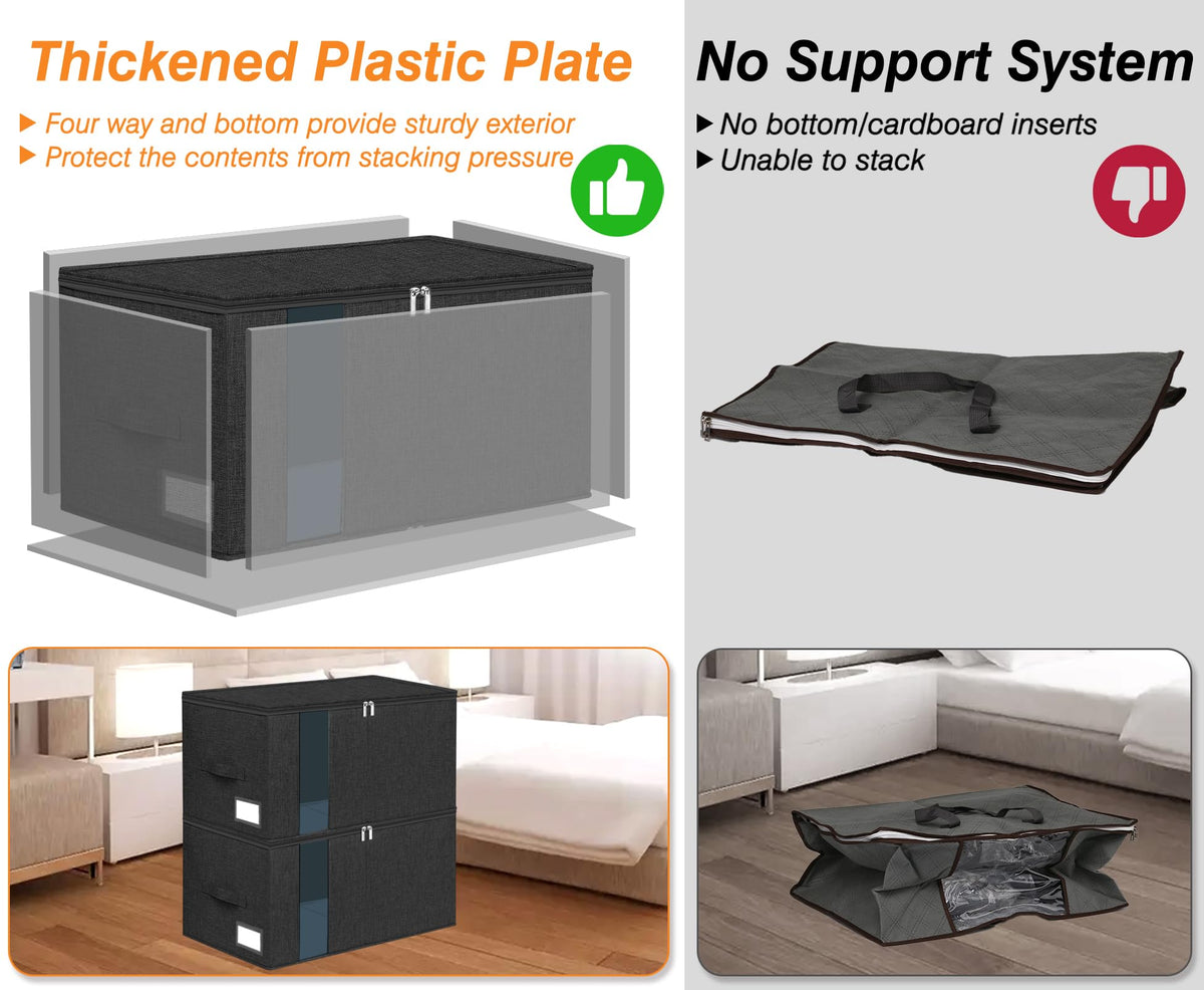 boailydi 60L storage bag side panel emphasizes structured shape and durability