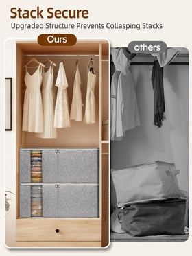 boailydi 90L king size storage bag stackable design to maximize vertical space