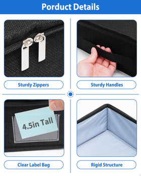 Boailydi black under-bed storage container blends with furniture and hides clutter