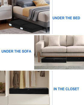 Boailydi collapsible under-bed storage box for quick, space-saving storage