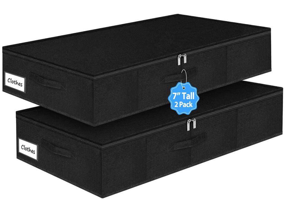 Boailydi under-bed bin front view highlighting sturdy frame for quick access