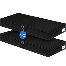 Boailydi low-profile under-bed storage bin fits under most beds for discreet organization