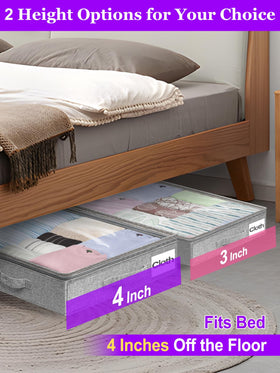 boailydi storage bag 40x20 with clear lid for quick item view.