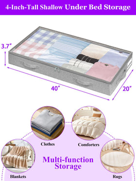 boailydi composite linen under-bed storage guards contents from moisture.