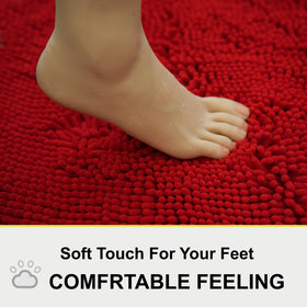 BOANKODU non-slip backing on bath mats for stable placement