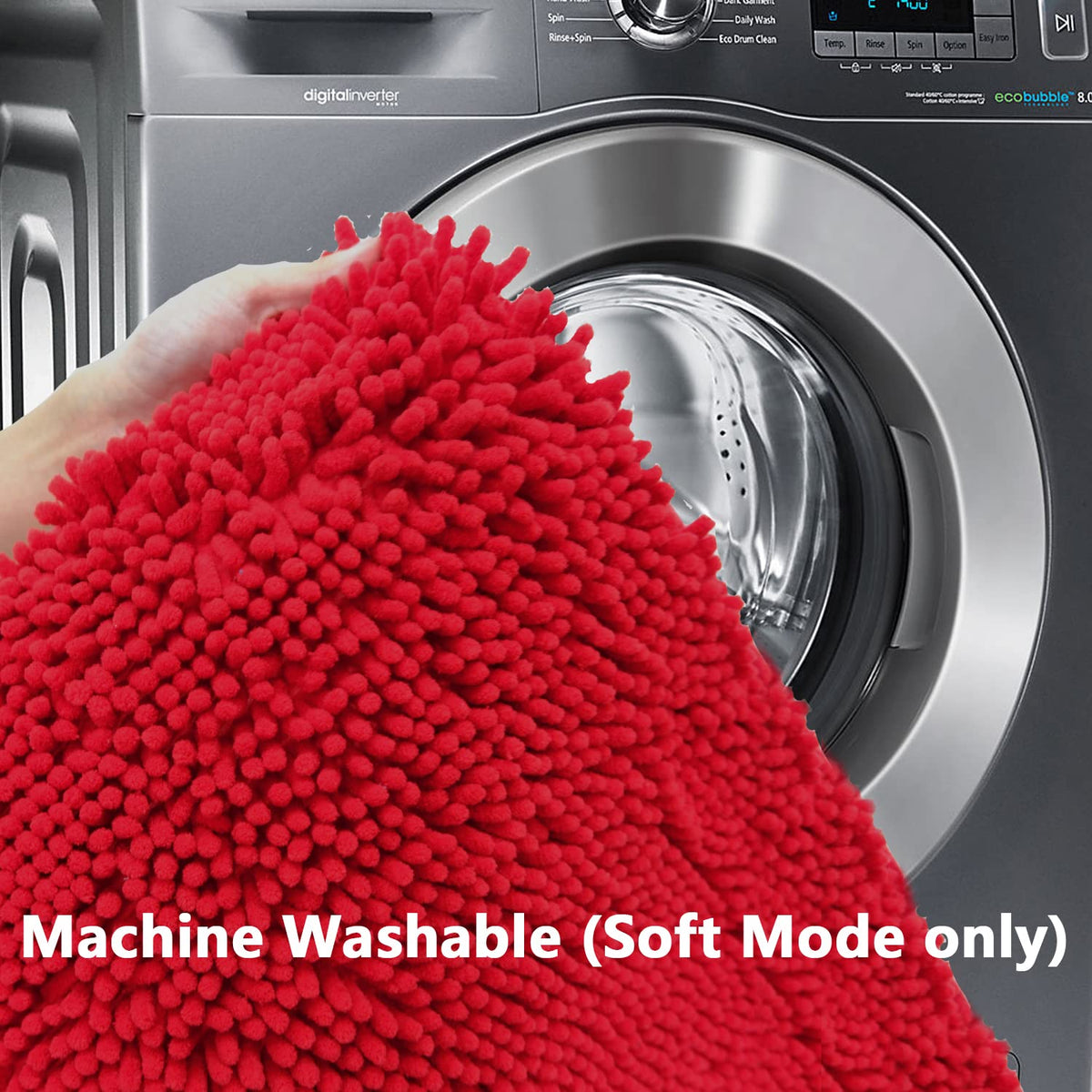 BOANKODU plush mat offers a cozy resting spot for pets near the sink.
