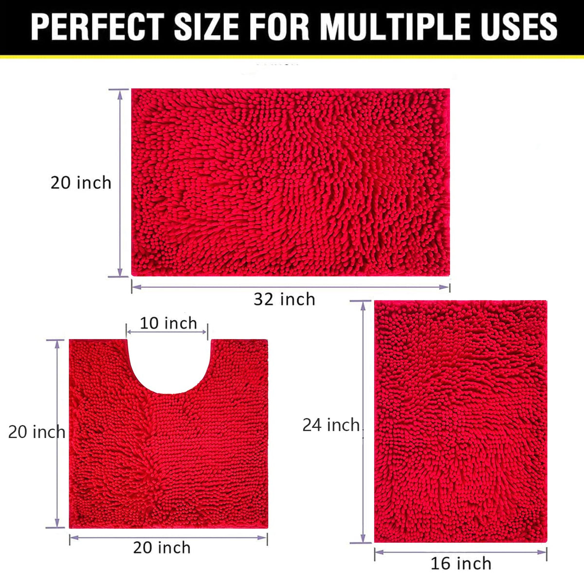 BOANKODU soft rug protects baby's knees on hard bathroom floors.