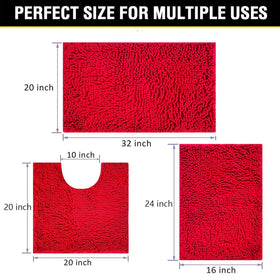 BOANKODU soft rug protects baby's knees on hard bathroom floors.