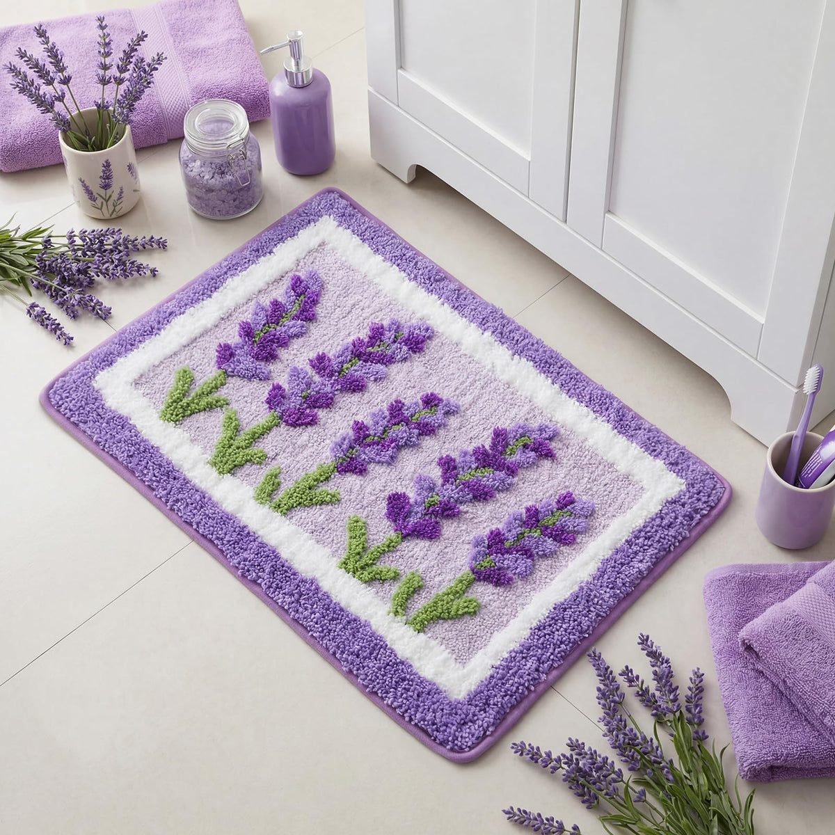 Boao Bath Mat ideal beside bathrooms, entryways, or living spaces.