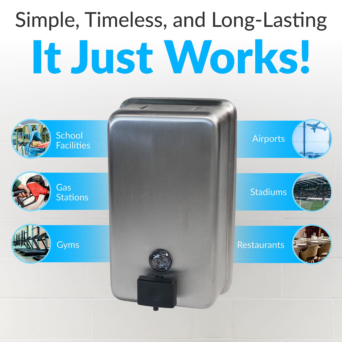 Bobrick vandal resistant secure lid and key prevent tampering