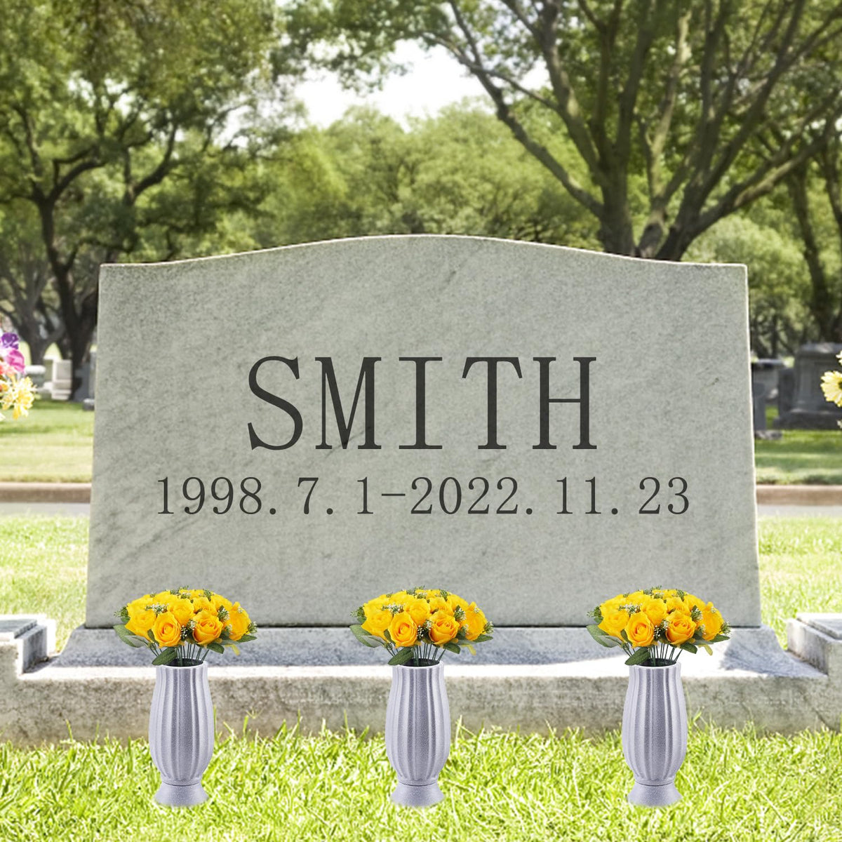 Bocola cemetery vase gift-ready design suitable for memorial occasions.
