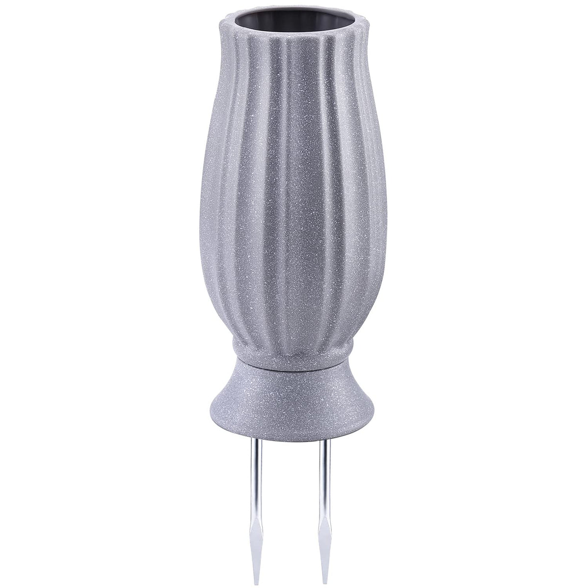 Bocola cemetery vase with large-capacity mouth for abundant artificial flowers.