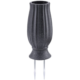 Bocola cemetery vase with metal spikes for secure, wind-resistant grave setup.