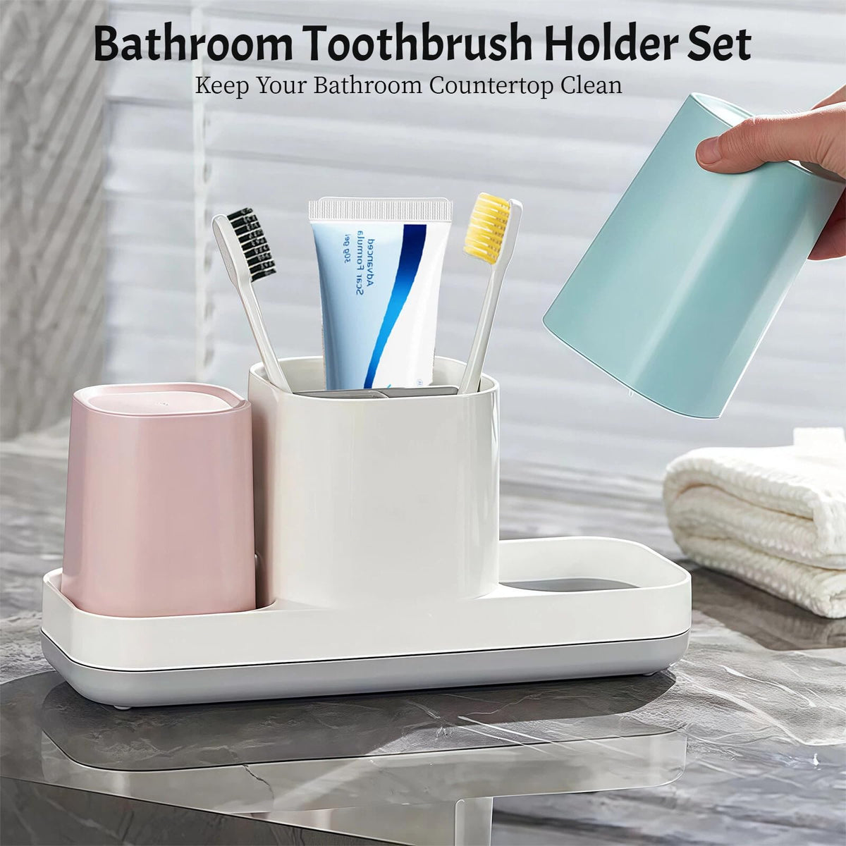 Boershun kids toothbrush holder cups add colorful organized storage.