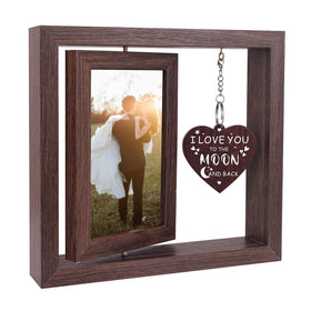 Boiveco engagement frame with rotation displays two photos side by side.