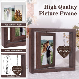 Boiveco newlyweds gift frame suits weddings and bridal showers