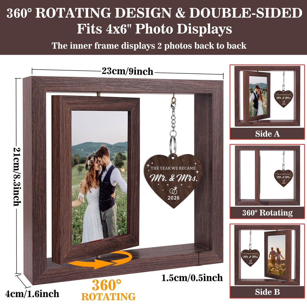 Boiveco transparent cover protects photos from dust while maintaining clarity
