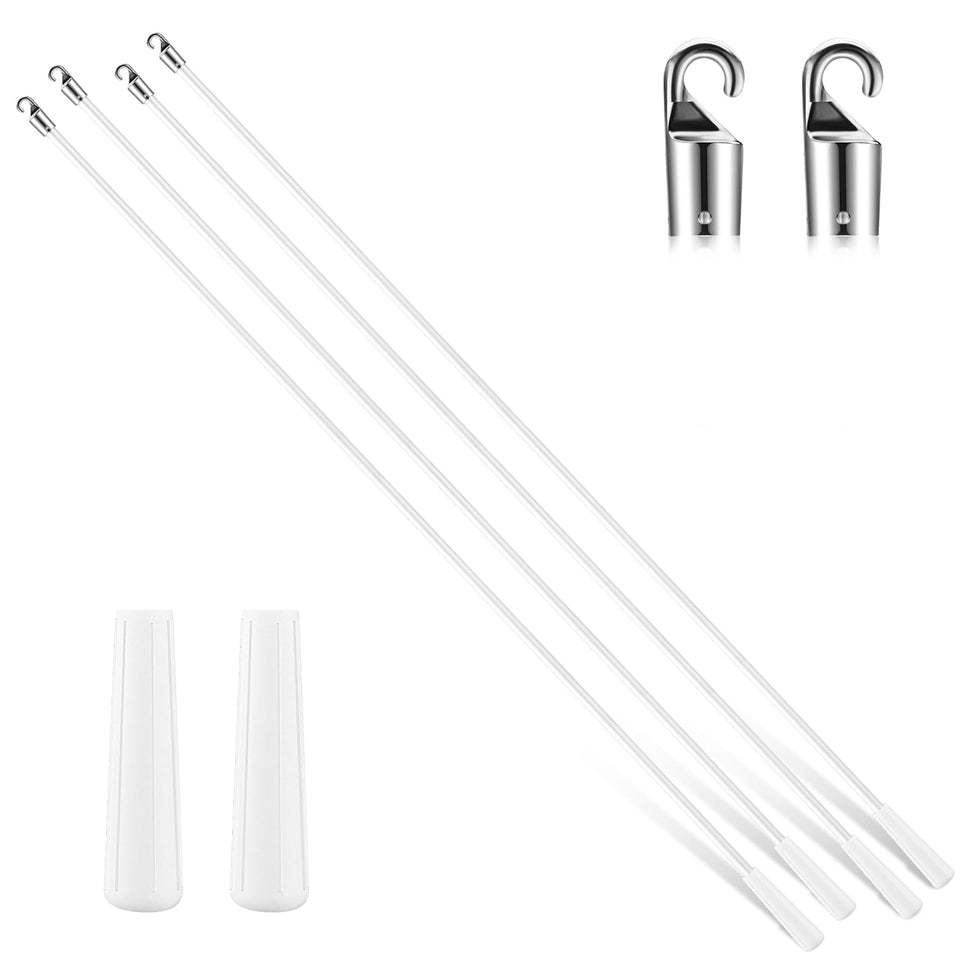 Bokon blind wand replacement with hook and handle, 36 inches for easy repair.