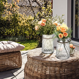 Bokon clear planters for table decor suitable for receptions and parties.